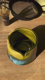 Making a matcha latte with our organic Uji matcha powder