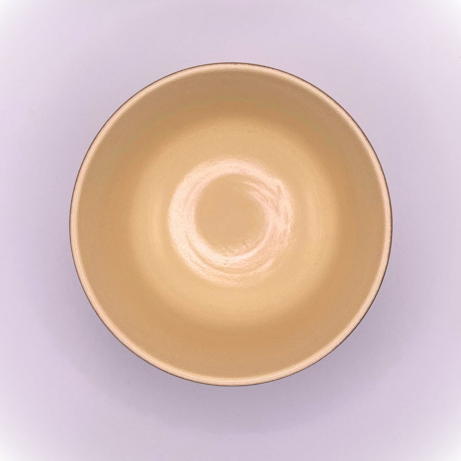 Product image for our Japanese chawan matcha bowl, crafted in Japan and inspired by famous Japanese potter Ninsei (top view)