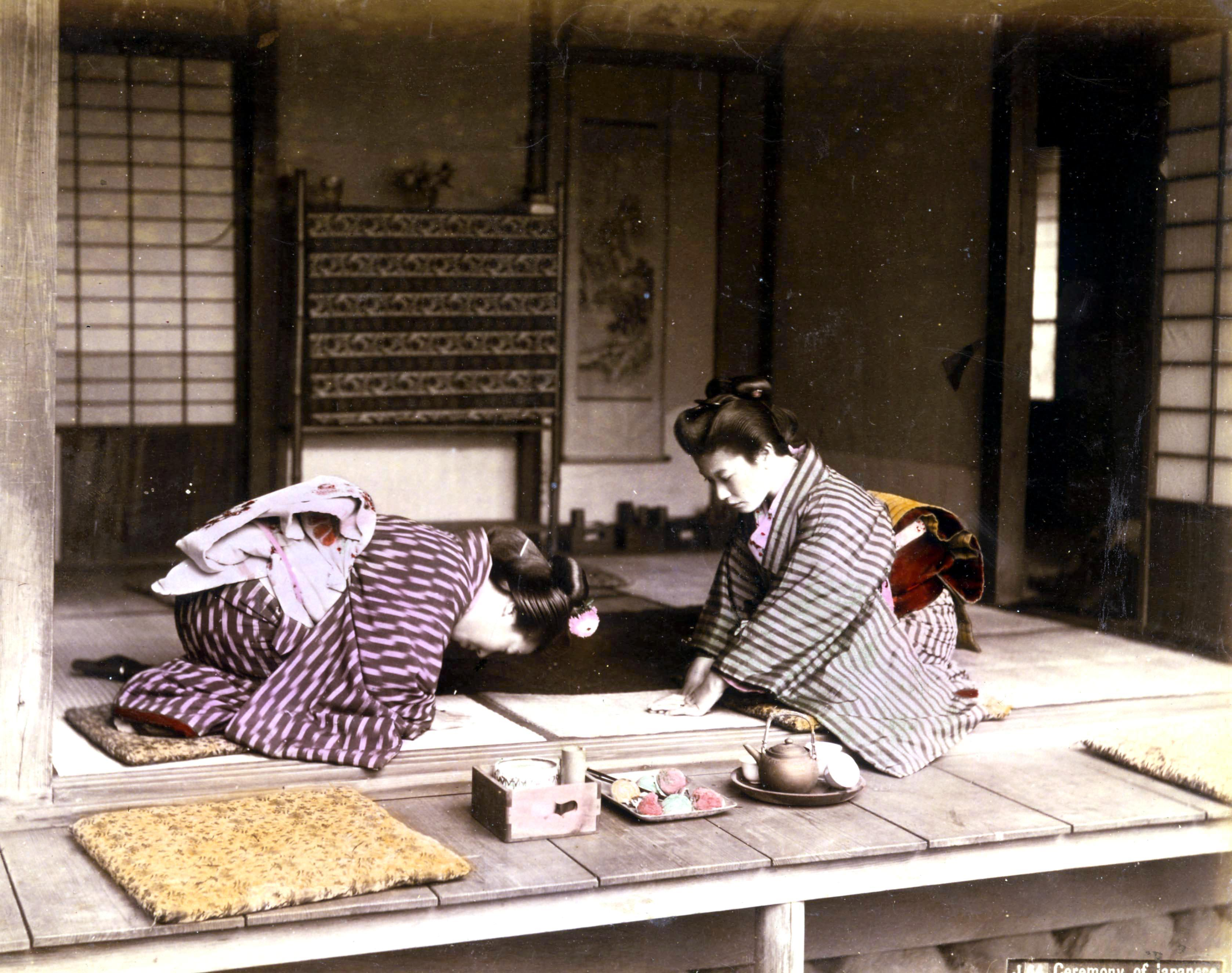 Traditional Japanese tea ceremony (chanoyu)