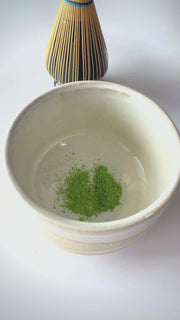 Preparing a delicious bowl of matcha tea the traditional way